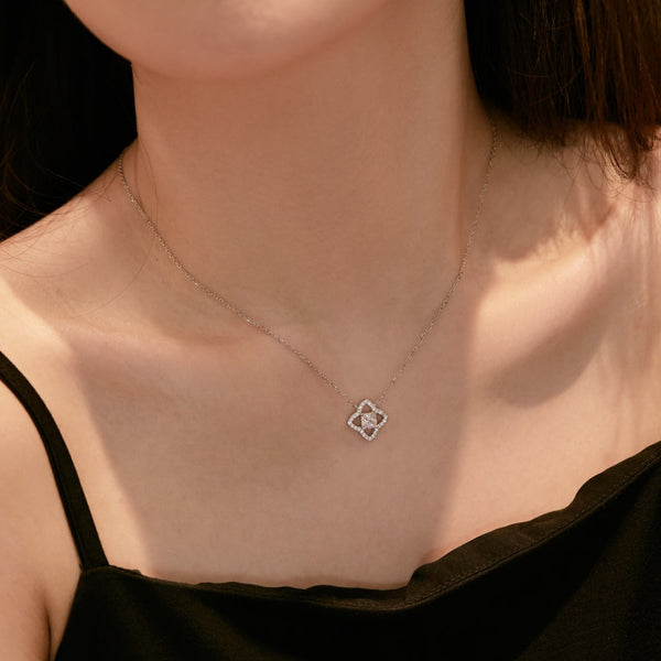 [Clover Jewelrys]Exquisito Collar de Princesa con Forma de Flor