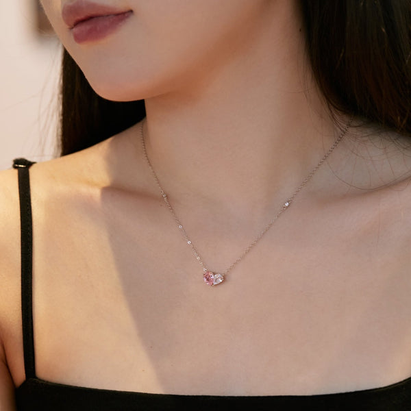 [Clover Jewelrys]Collar Único con Forma de Corazón