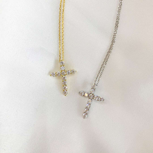 [Clover Jewelrys]Collar de Cruz Único