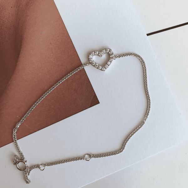 [Clover Jewelrys]Pulsera de amantes en forma de corazón