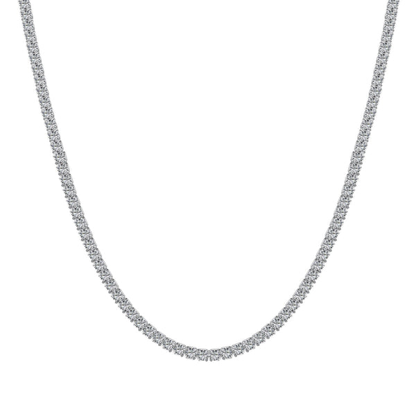 [Clover Jewelrys]Delicado Collar Tenis con Forma Redonda