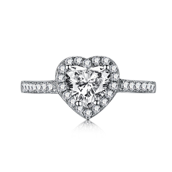 [Clover Jewelrys]Anillo de Corazón Romántico Eterno Splashy para Amantes