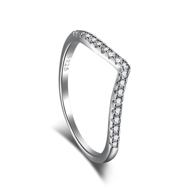 [Clover Jewelrys]Anillo elaborado de banda tenis