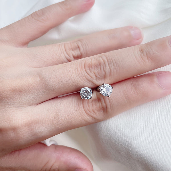 [CloverJewelrys]Pendientes únicos de forma redonda