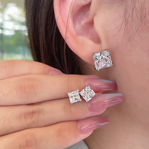[Clover Jewelrys]Pendientes Delicados Cuadrados