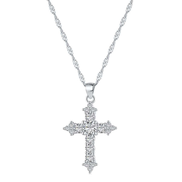 [Clover Jewelrys]Delicado Collar con Forma de Cruz