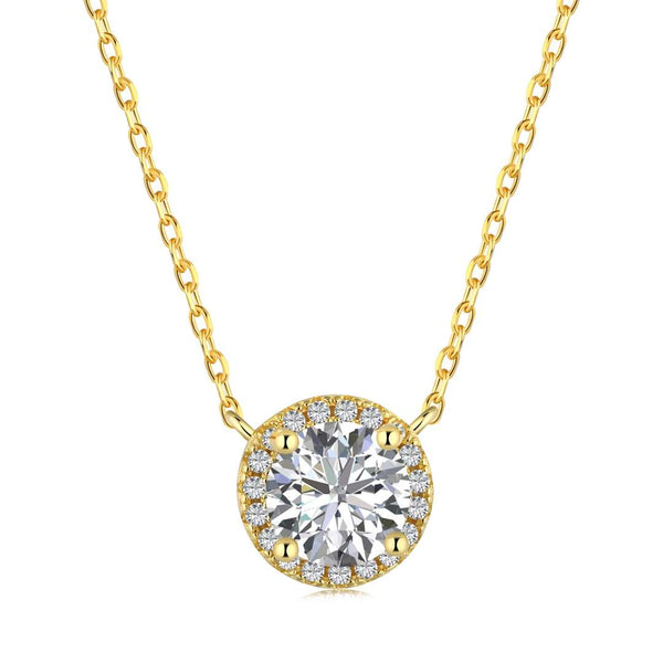 [Clover Jewelrys]Collar lujoso de corte redondo