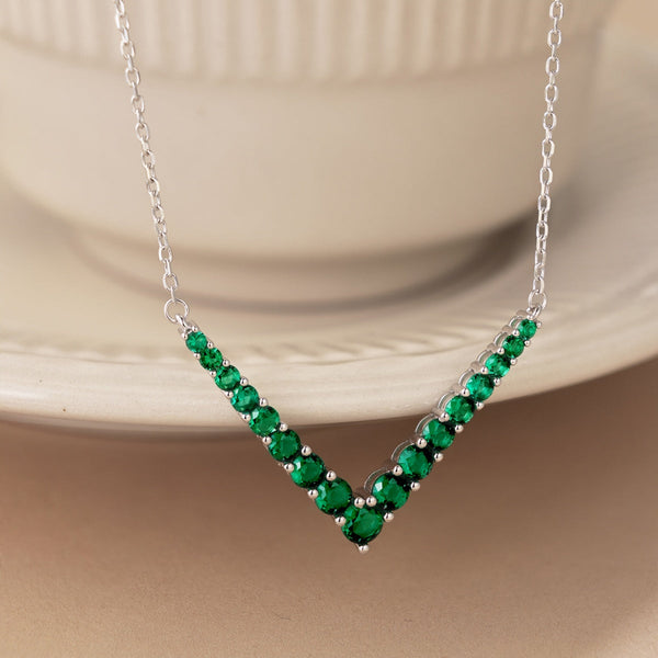 [Clover Jewelrys]Collar con Corte Redondo Adornado