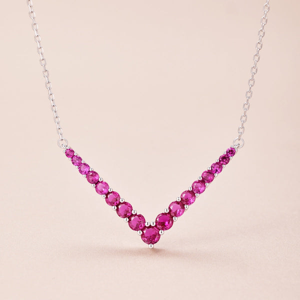 [Clover Jewelrys]Collar con Corte Redondo Adornado