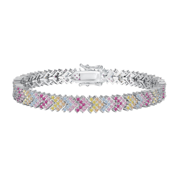 [CloverJewelrys]Ornate Sparkling Round Cut Party Bracelet