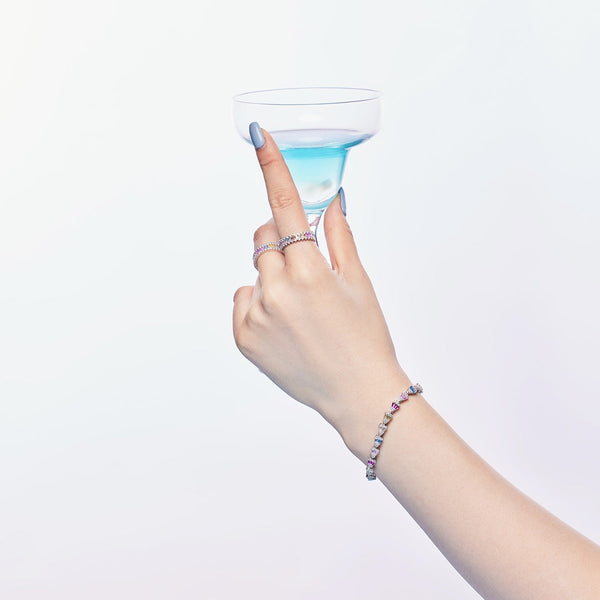[Clover Jewelrys]Pulsera diaria con forma de gota de agua radiante