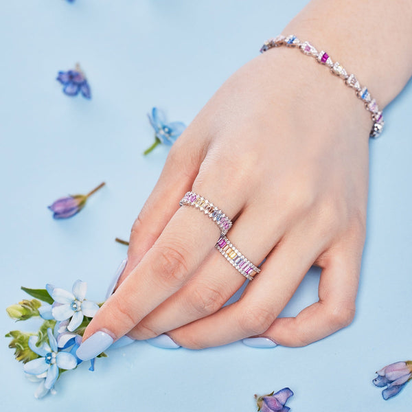 [Clover Jewelrys]Pulsera diaria con forma de gota de agua radiante