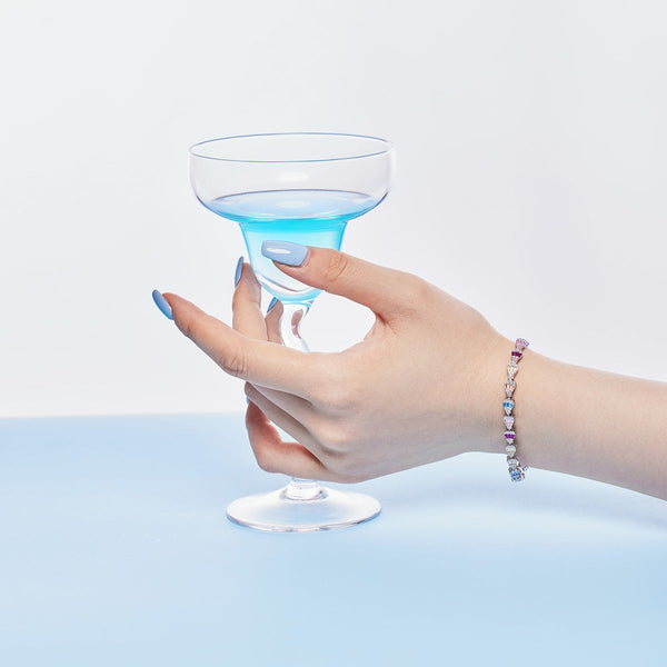 [Clover Jewelrys]Pulsera diaria con forma de gota de agua radiante