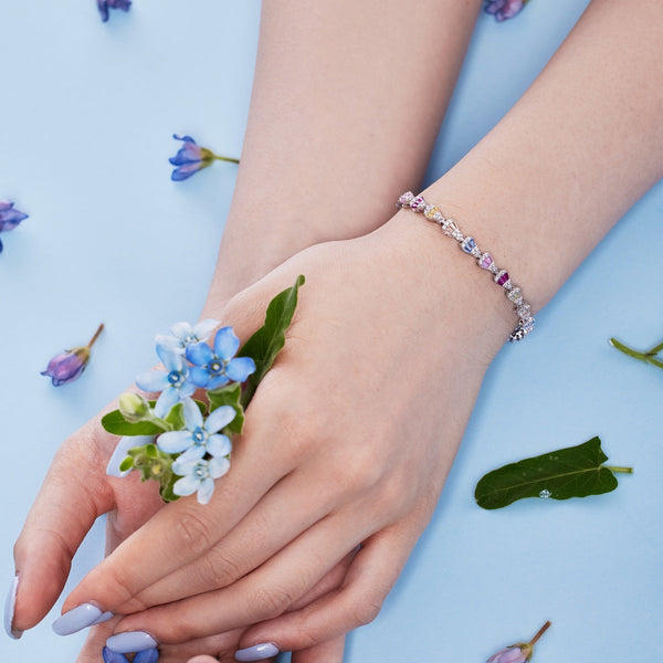 [Clover Jewelrys]Pulsera diaria con forma de gota de agua radiante