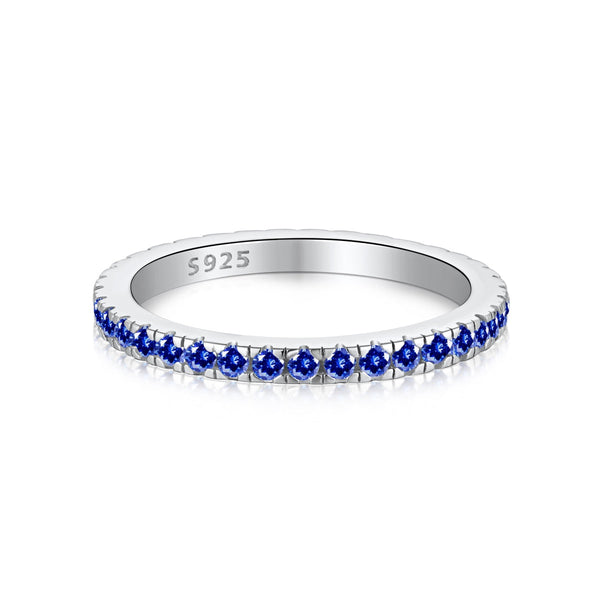 [Clover Joyas] Anillo Diario Delicado con Brillantes de Talla Redonda