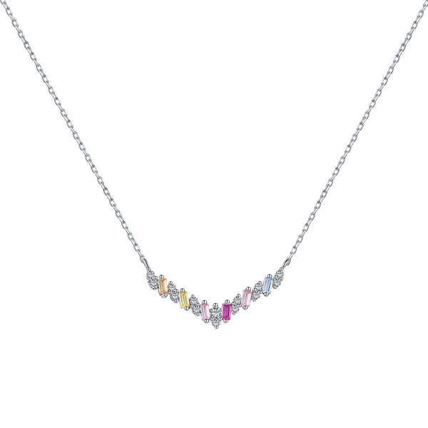 [Clover Jewelrys]Dazzling Rainbow Necklace