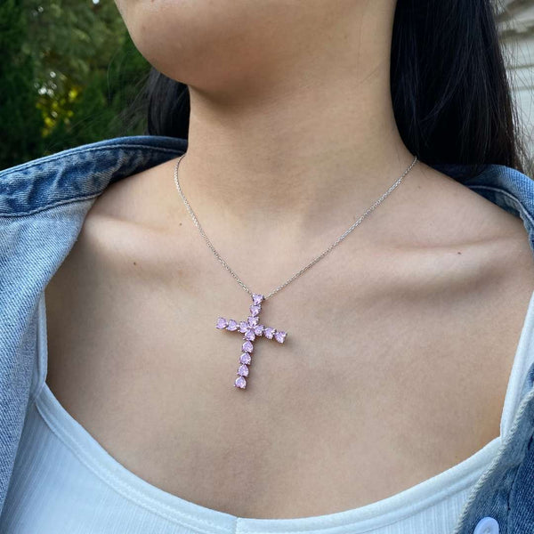 [Clover Jewelrys]Collar Cruz Radiante