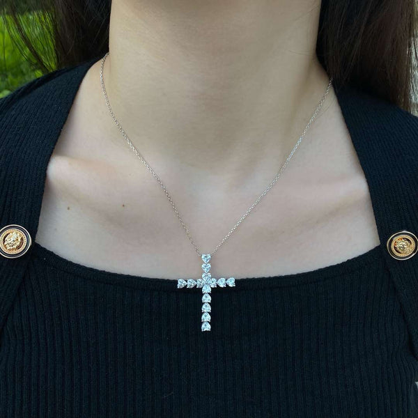 [Clover Jewelrys]Collar Cruz Radiante