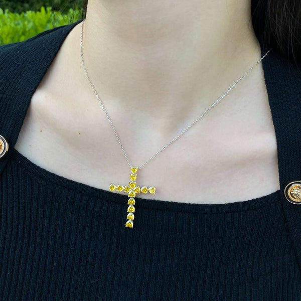 [Clover Jewelrys]Collar Cruz Radiante