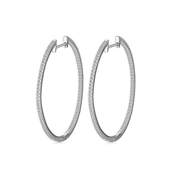 [Clover Jewelrys]Pendientes de aro grandes populares