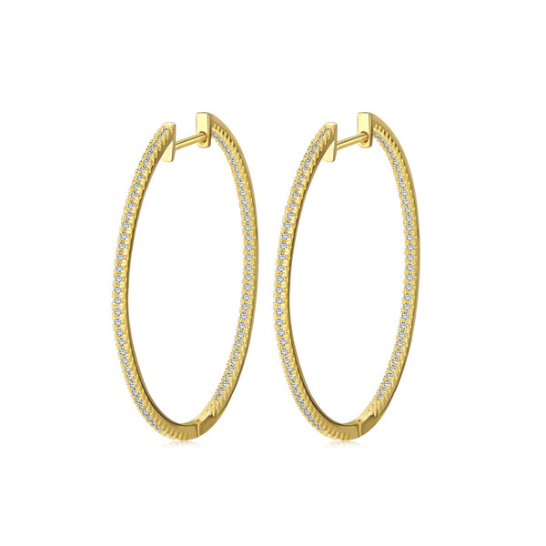 [Clover Jewelrys]Pendientes de aro grandes populares