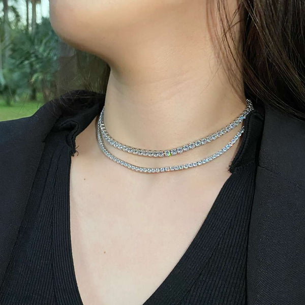[Clover Jewelrys]Elegante cadena de tenis