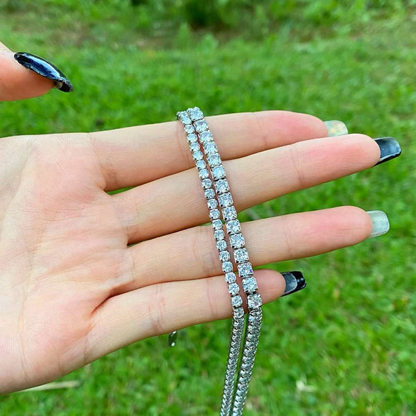 [Clover Jewelrys]Elegante cadena de tenis