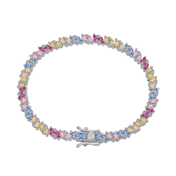 [Clover Jewelrys]Pulsera de Fiesta Multi Corte Ornada y Brillante