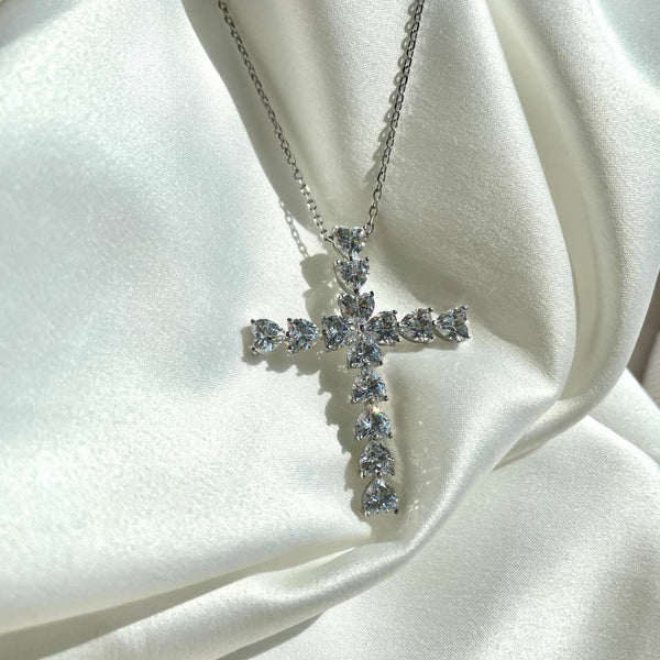 [Clover Jewelrys]Collar Cruz Radiante