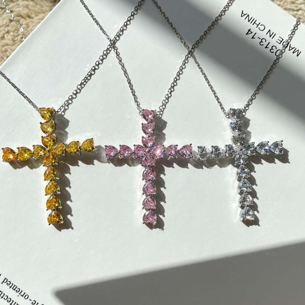 [Clover Jewelrys]Collar Cruz Radiante