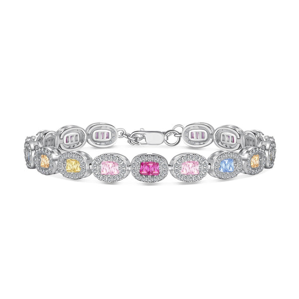 [Clover Jewelrys]Exquisita Pulsera Diaria con Corte Esmeralda Ornamentado