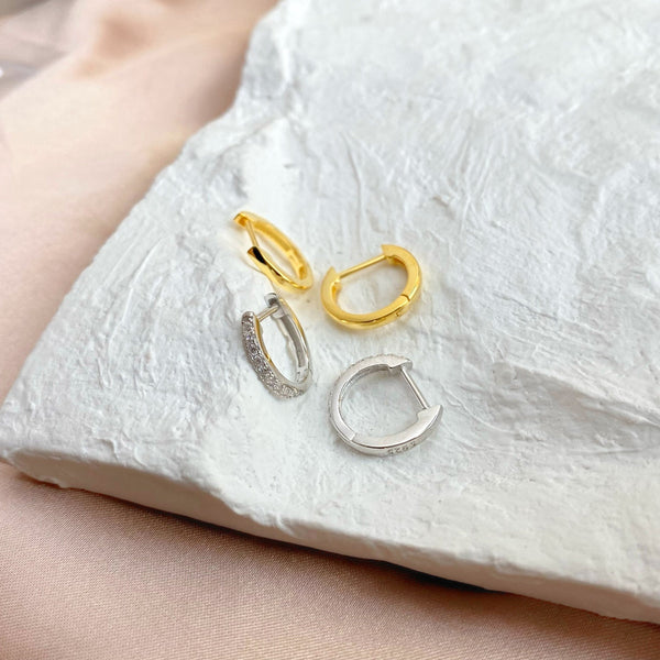 [Clover Jewelrys]Pendientes versátiles de círculo