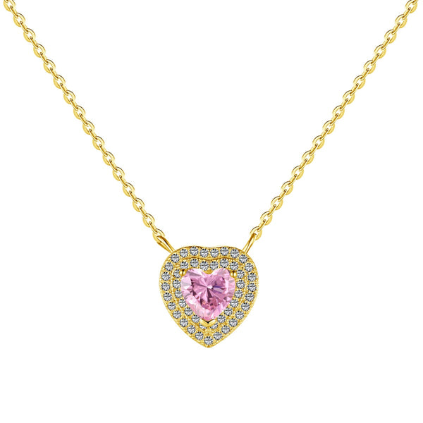 [Clover Jewelrys]Exquisito collar con forma de corazón