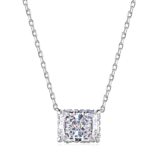 [CloverJewelrys]Lujoso collar cuadrado colorido