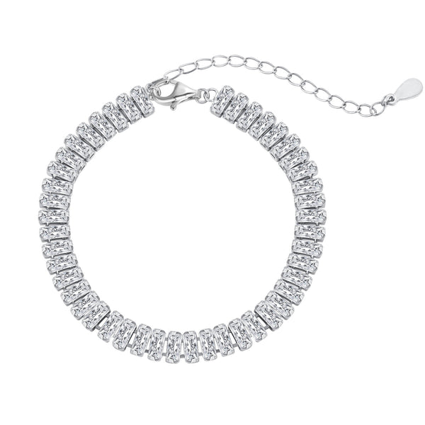 [Clover Jewelrys]Pulsera de Uso Diario con Esmeralda Talla Esmeralda Exquisita