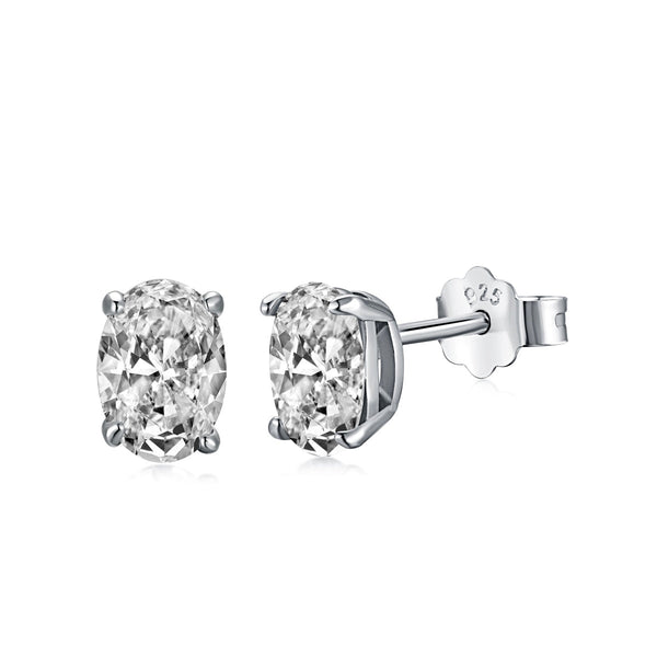 [Clover Jewelrys]Pendientes Ovalados Clásicos Dignos Elegantes