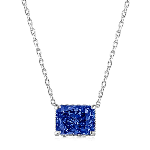 [CloverJewelrys]Lujoso collar cuadrado colorido
