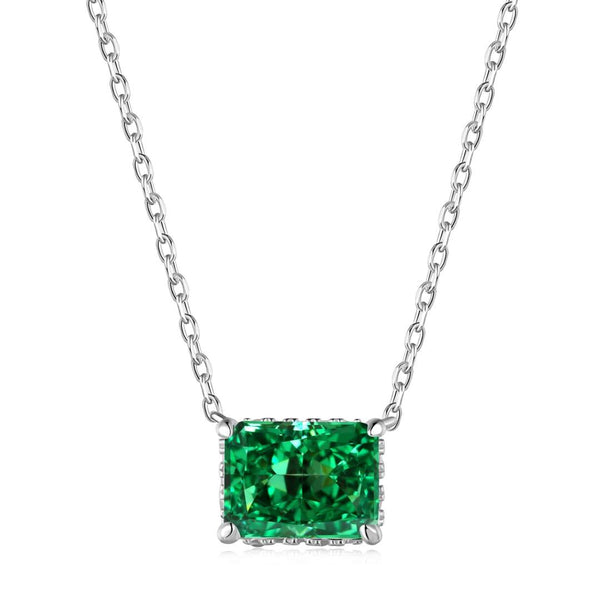 [CloverJewelrys]Lujoso collar cuadrado colorido