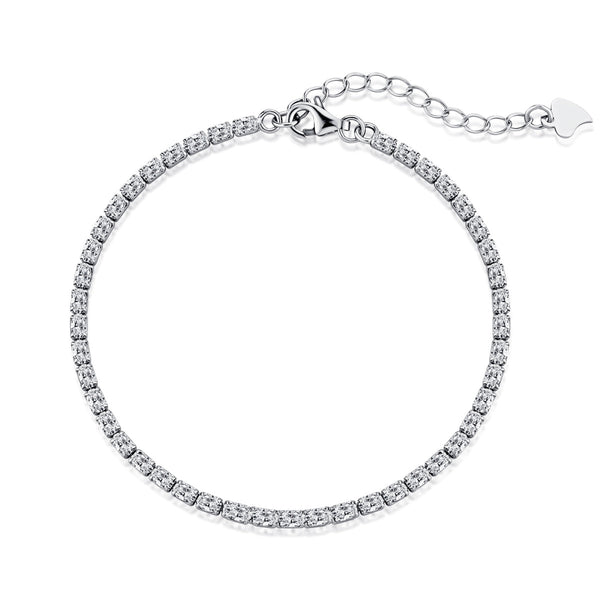 [Clover Jewelrys]Elegante pulsera diaria con corte esmeralda