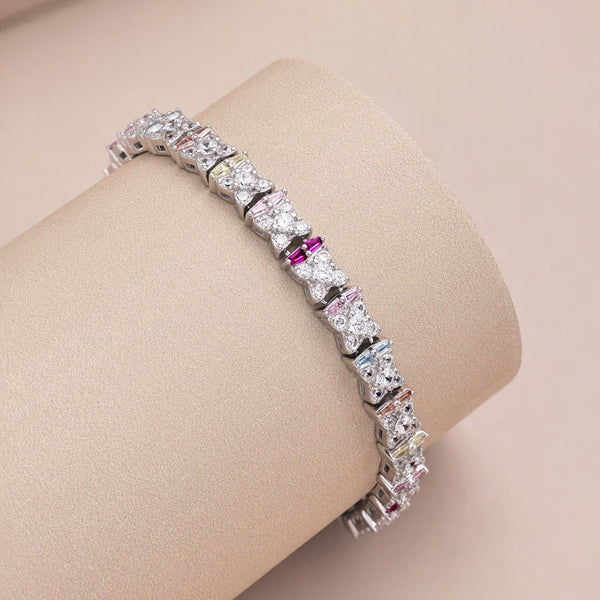 [Clover Jewelrys]Pulsera diaria única con forma de flor colorida