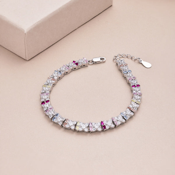 [Clover Jewelrys]Pulsera diaria única con forma de flor colorida