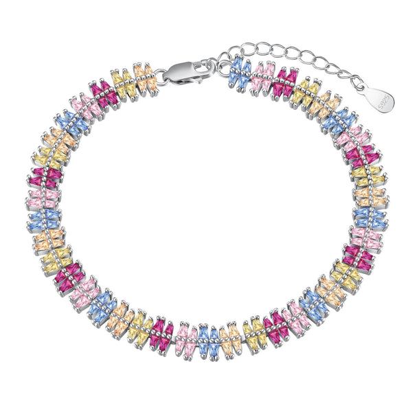 [Clover Jewelrys]Pulsera de Fiesta Multicorte Brillante y Exquisita