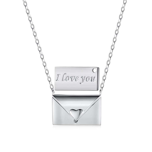 [Clover Jewelrys]Collar con sobre en forma de corazón para el Día de la Madre