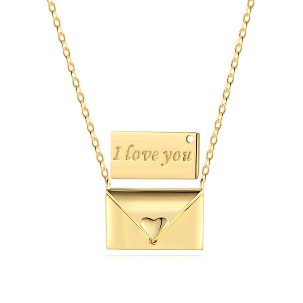 [Clover Jewelrys]Collar con sobre en forma de corazón para el Día de la Madre