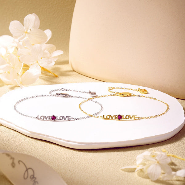 [Clover Jewelrys]Pulsera Romántica con Forma de Corazón para Enamorados