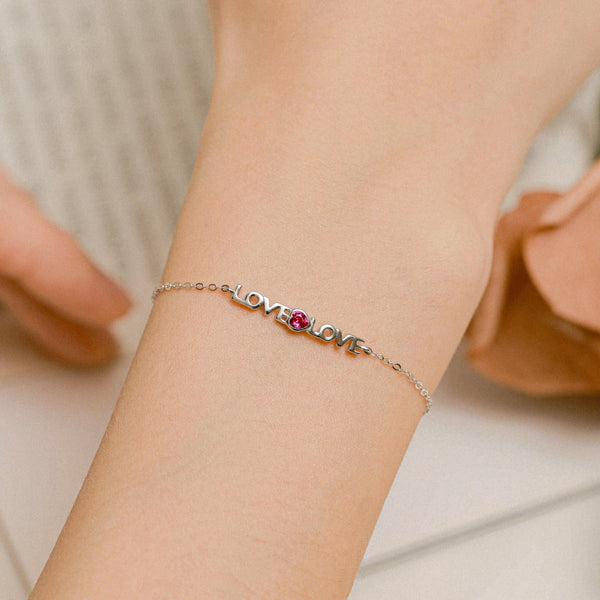 [Clover Jewelrys]Pulsera Romántica con Forma de Corazón para Enamorados