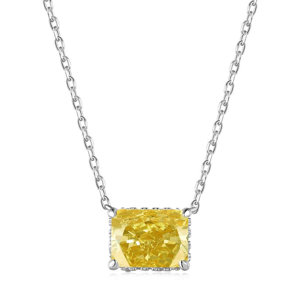 [CloverJewelrys]Lujoso collar cuadrado colorido