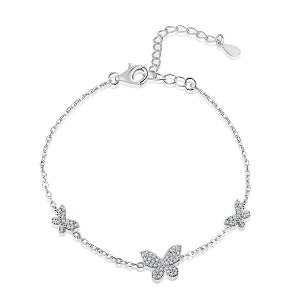[Clover Jewelrys]Delicada pulsera con colgante de mariposa