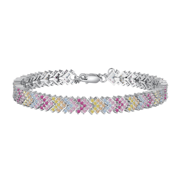 [CloverJewelrys]Ornate Sparkling Round Cut Party Bracelet