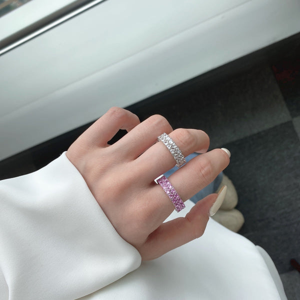 [Clover Jewelrys]Anillo Brillante Corazón Completo